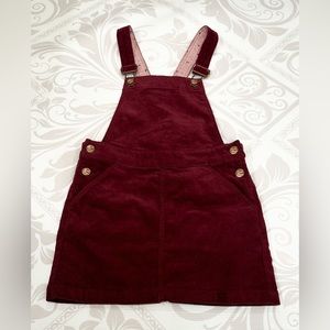 Girls H&M overall dress in Plum Purple size 6/7